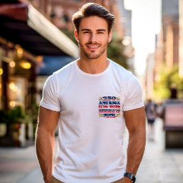 250 Amerikanska patriotiska årsdagen T-Shirt
