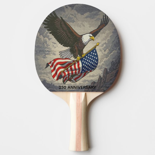 250 Anniversary USA Freedom 2026, American Flag Pi Pingisracket (Framsidan)