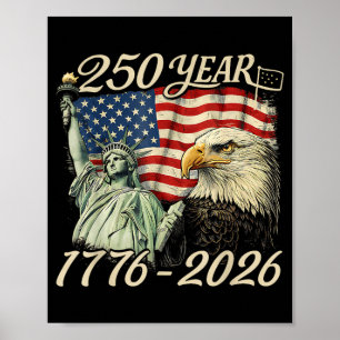 250 år 1776 2026 250-årsjubileum 4 juli poster