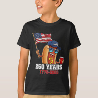 250 år 1776-2026 250-årsjubileum Hotdog T Shirt