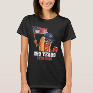 250 år 1776-2026 250-årsjubileum Hotdog T Shirt