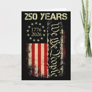 250 år 1776-2026 250-årsjubileum Usa Flagga Patrio Kort