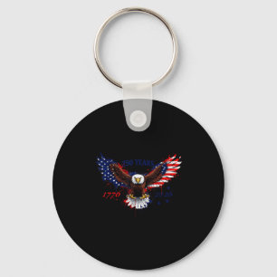 250 år 1776–2026 amerikansk örn patriotisk flagga  nyckelring