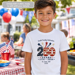 250 år 1776-2026 Barn T-Shirt Självständighetsdage