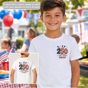 250 år 1776-2026 Barn T-Shirt Självständighetsdage