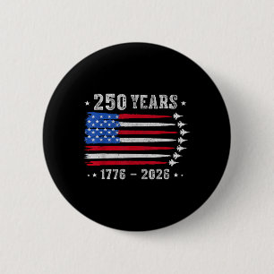 250 år 1776 2026 födelsedag USA för män kvinnor 4e Knapp