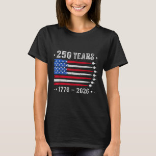 250 år 1776 2026 födelsedag USA för män kvinnor 4e T Shirt