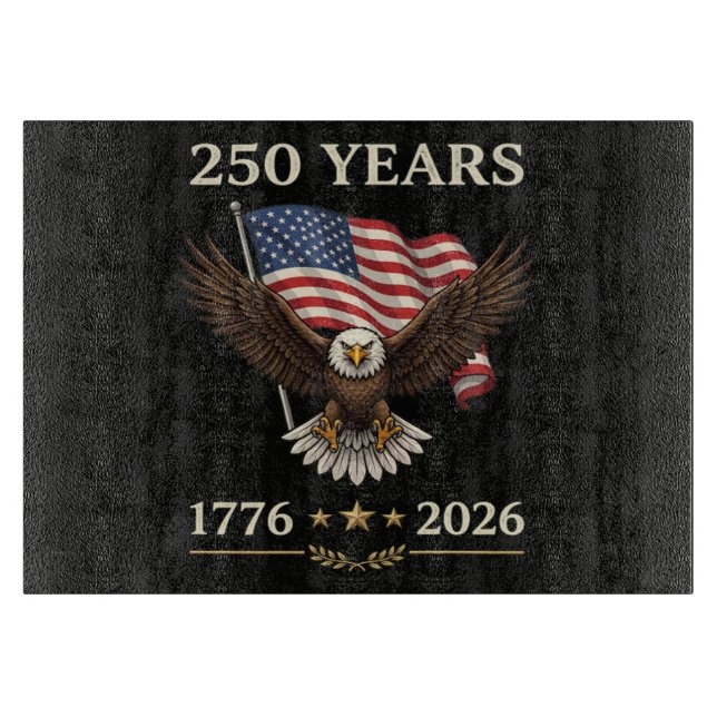 250 år 1776 2026 Örn Amerikansk Flagga (Framsidan)