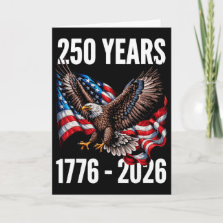 250 år 1776-2026 Patriotisk Örnflagga 2026 _2 Kort