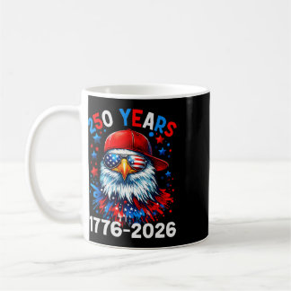 250 år 250-årsjubileum Örn 4:e Juli Pojkar Kaffemugg