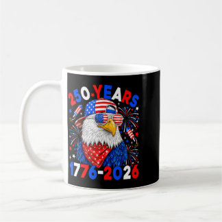 250 år 250-årsjubileum Örn 4:e juli pojkar Kaffemugg