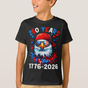250 år 250-årsjubileum Örn 4 juli Pojkar T Shirt