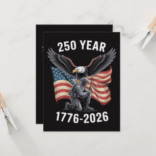 250 år 250-årsjubileum USA 4 juli Inbjudningar
