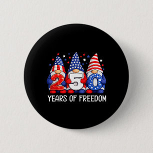 250 år 250-årsjubileum USA Patriotisk 4 juli Knapp