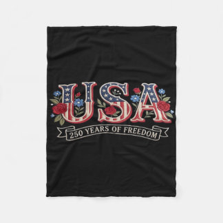 250 år Amerika 1776 2026 250-års USA Födelsedag 4t Fleecefilt