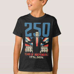 250 år Amerika 1776 2026 250-års USA födelsedag T Shirt