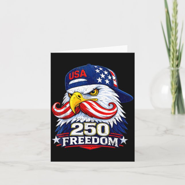250 år Amerika 1776 2026 250-årsjubileum 4 juli Kort (Framsida)