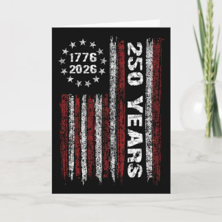 250 år Amerika 1776 2026 250:e Usa Patriotisk 4 Kort