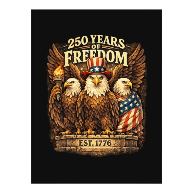 250 år Amerika 1776-2026 Fototryck (Framsidan)