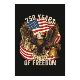 250 år Amerika 1776-2026 Fototryck