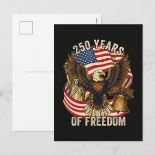 250 år Amerika 1776-2026 Helg Vykort