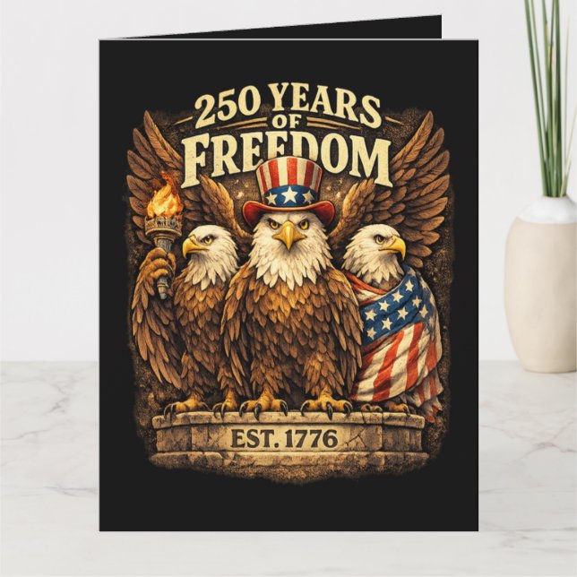 250 år Amerika 1776-2026 Kort (Framsida)