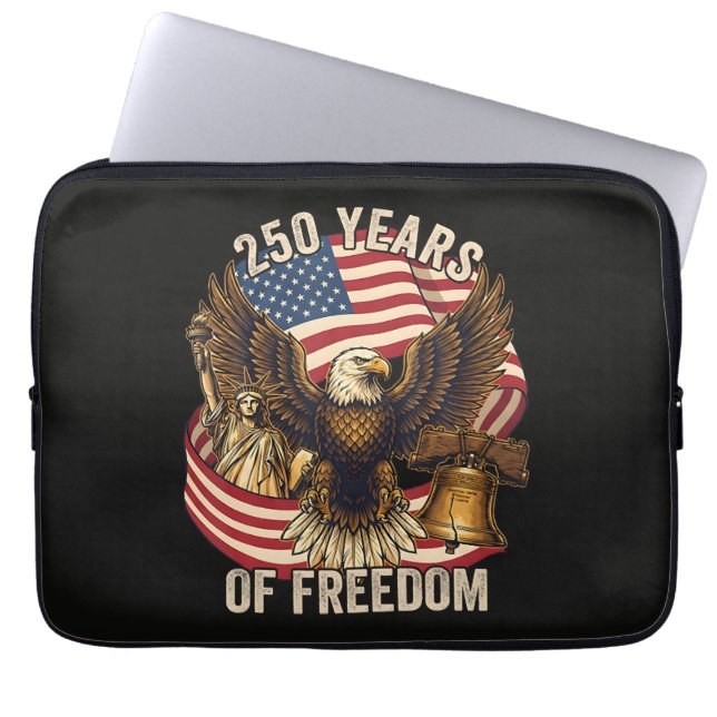 250 år Amerika 1776-2026 Laptop Fodral (Framsidan)