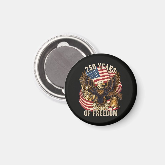 250 år Amerika 1776-2026 Magnet (Front/Back)