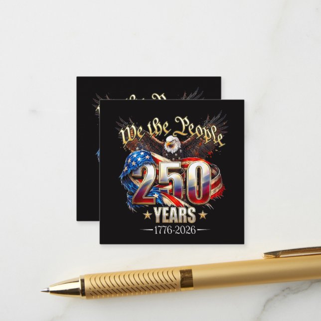 250 år Amerika 250-årsjubileum 4 juli Tilläggskort (Fram/Back In Situ)