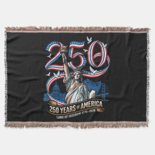 250 år Amerika årsdag 1776 2026 Filt