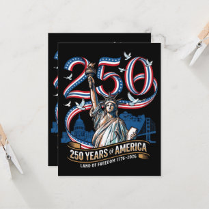 250 år Amerika årsdag 1776 2026 Inbjudningar