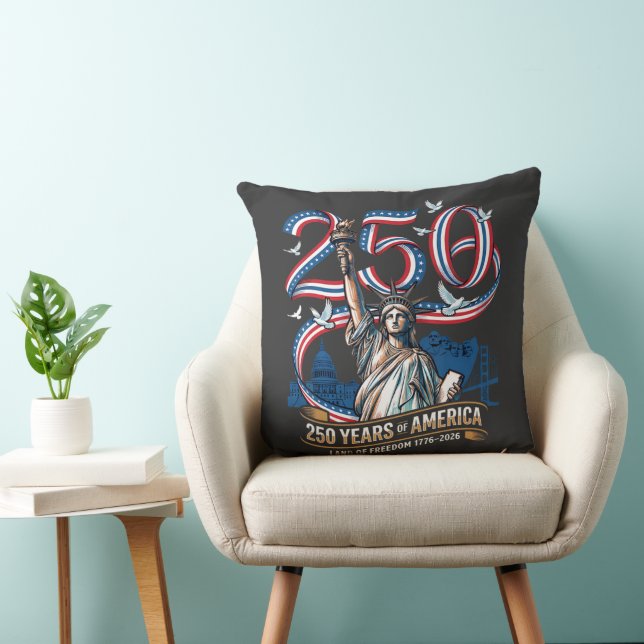 250 år Amerika årsdag 1776 2026 Kudde (Stol)