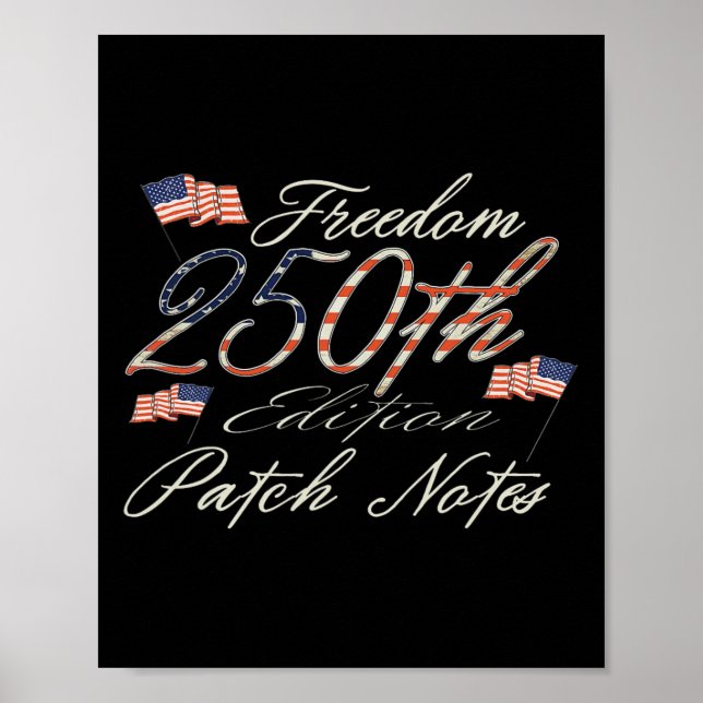 250 år Amerika årsdag 1776-2026 Oberoende Poster (Framsidan)