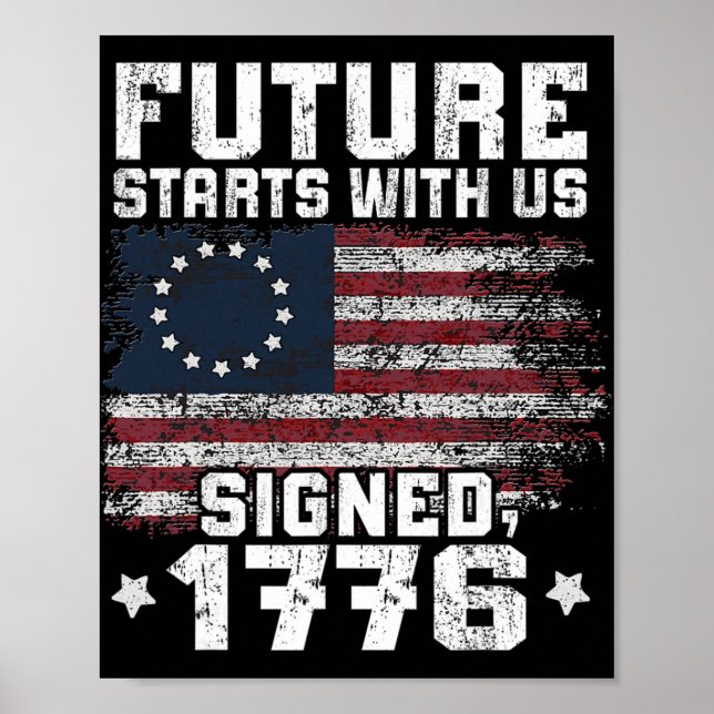 250 år Amerika årsdag 1776-2026 Oberoende Poster (Framsidan)