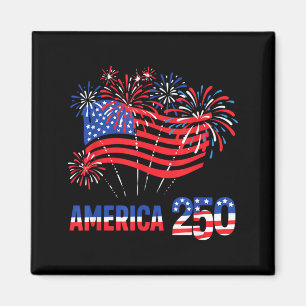 250 år Amerika årsdag 250-årsjubileum för självstä Magnet