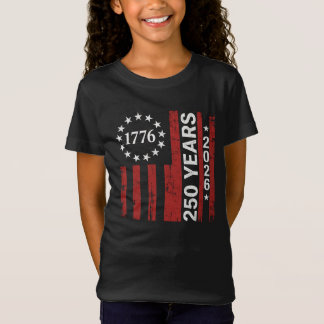 250 år Amerika årsdag 250-årsjubileum för självstä T Shirt