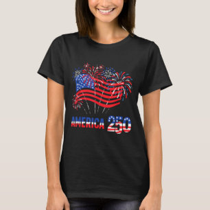 250 år Amerika årsdag 250-årsjubileum för självstä T Shirt