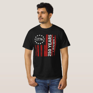 250 år Amerika årsdag 250-årsjubileum för självstä T Shirt