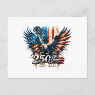 250 år Amerika årsdag 250-årsjubileum för självstä Tilläggskort