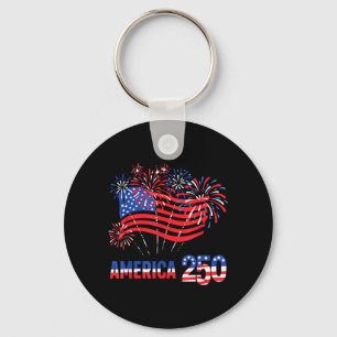 250 år Amerika årsdag 250:e självständigheten Nyckelring