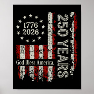250 år Amerika årsdag 250:e självständigheten Poster