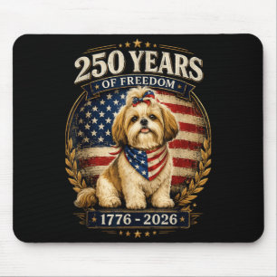 250 år Amerika årsdag Shih Tzu 250-årsjubileum Musmatta