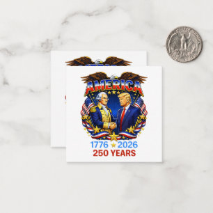 250 år Amerika Jubileum 250-årsjubileum Anteckningskort