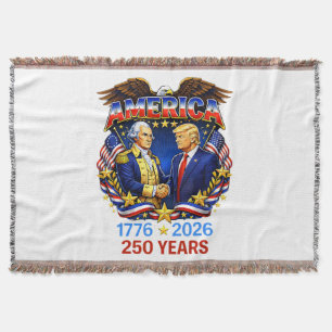 250 år Amerika Jubileum 250-årsjubileum Filt