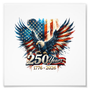 250 år Amerika Jubileum 250-årsjubileum för självs Fototryck