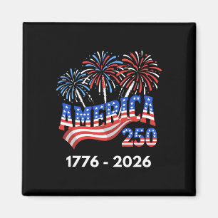 250 år Amerika Jubileum 250-årsjubileum för självs Magnet