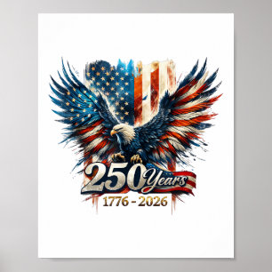 250 år Amerika Jubileum 250-årsjubileum för självs Poster