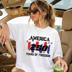 250 år Amerika Jubileum 250-årsjubileum för självs T Shirt