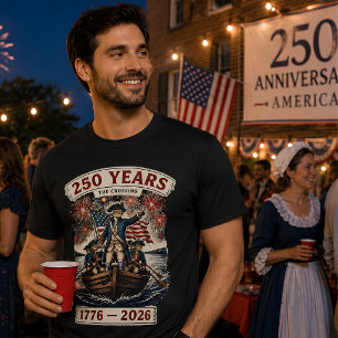 250 år Amerika Jubileum 250-årsjubileum för självs T Shirt