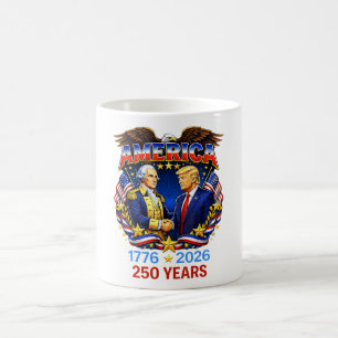 250 år Amerika Jubileum 250-årsjubileum Kaffemugg